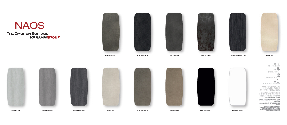 Keramika Stone do stołów z kolekcji NAOS